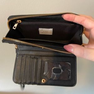 A New Day Black Wallet Zippers